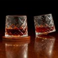 thumbnail image 2 of Pirouette Ashford Old Fashion Whiskey Glass With Bamboo Coaster 300ml Set of 4, 2 of 4
