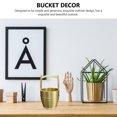 thumbnail image 4 of Creative Copper Bucket Shape Desktop Office Housewarming Bucket Decoration, 4 of 9