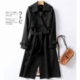 thumbnail image 4 of Womens Long Knee Length Windbreaker Coat Korean Style Plus Size Spring Fall Fashion, 4 of 9