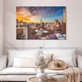 thumbnail image 2 of Elephant Stock Monument Circle In Indianapolis Wall Art - Horizontal Canvas Wall Art - Living Room Wall Decor - Places Canvas - Gray And Orange Decor - 48" x 32", 2 of 4