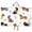 Dachshund Footprint Bone, variant on Dachshund Footprint Bone Hooded Bath Towel,60"x35" for Ages 3 To 12 Kids, Quick Dry Lightweight Soft Microfiber Hood Beach Towel Cover Up for Kids