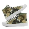 thumbnail image 6 of Coolcustomize Men's All-Season High-Top Camo Bass Fishing Shoes - Outdoor Sneakers with Rubber Sole, Camouflage Print, Comfortable for, Walking & Streetwear, All-Terrain Traction, 6 of 10