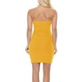 thumbnail image 2 of Women's Bodycon Strapless Slim Elastic Band Solid Tube Top Mini Midi Dress, 2 of 5