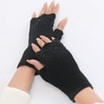 thumbnail image 2 of AWZXDE Gants pour Femmes Demi-Doigt Hiver Tricot Extensible Mitaines Sans Doigts Unisexes Chaudes Thermiques, 2 of 7