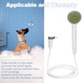 thumbnail image 4 of Rociador de ducha para peinar mascotas, cepillo rociador de agua para perros y gatos, cepillo de baño para cachorros, cabezal de ducha de mano para aseo con manguera de 2 m, 4 of 9