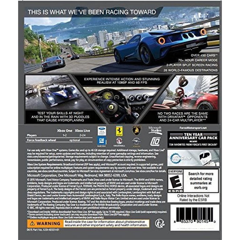 Forza Motorsport 6 ‚Äì Xbox One racing game with multiplayer and