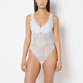 thumbnail image 1 of Afterglow Lace Bodysuit with Removable Pads in Skyway, 1 of 5