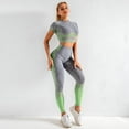 thumbnail image 2 of Seamless Yoga Clothing Set Knit Short Sleeves, 2 of 2