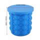 thumbnail image 3 of Dual use Silicone Ice Cube Bucket Maker Mould Tray Cubes Container Kitchen Tool Space Saving, 3 of 5