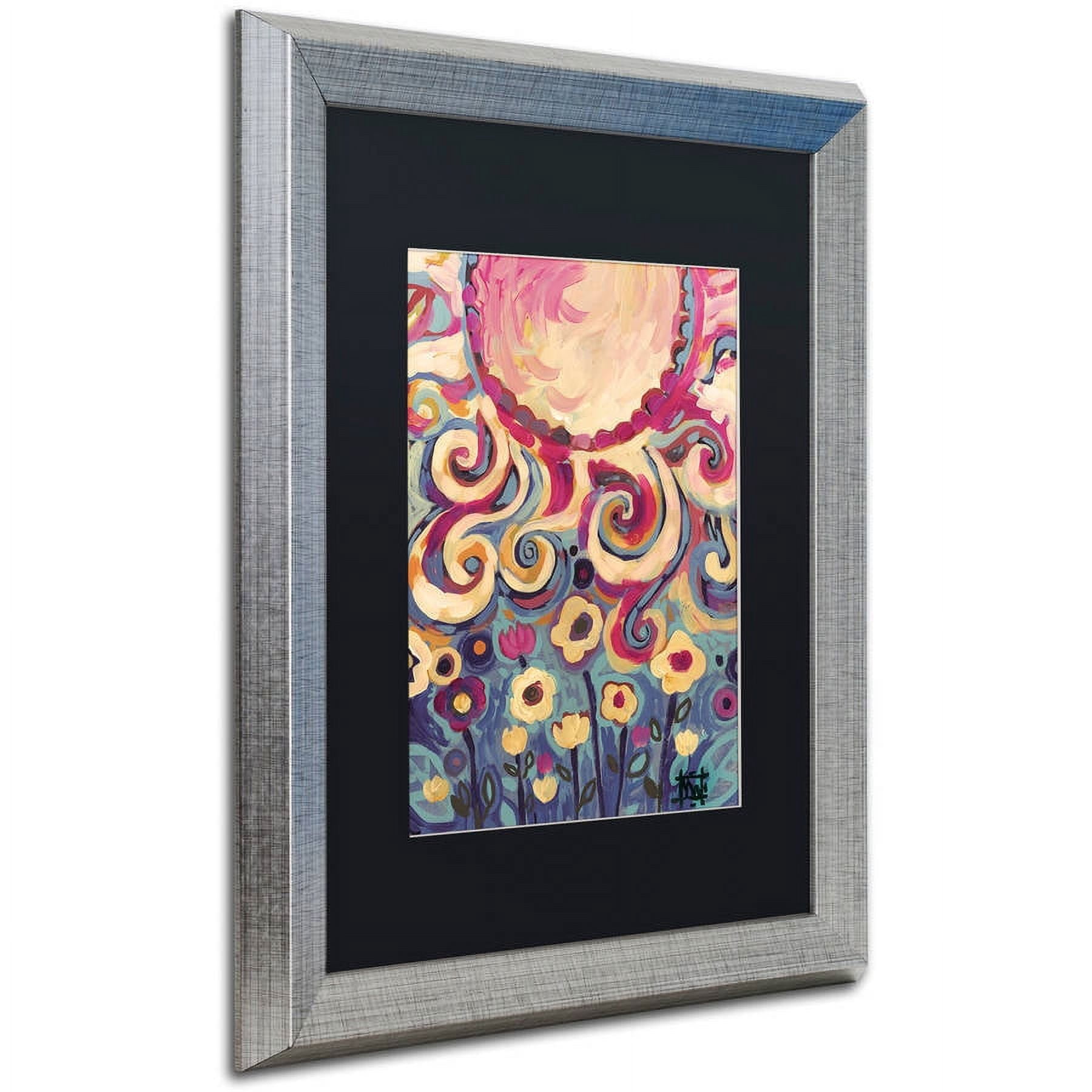 Trademark Fine Art "148" Canvas Art by Natasha Wescoat, Black Matte, Silver Frame