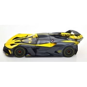 Bugatti Bolide Yellow and Carbon Gray 1/18 Diecast Model Car by Bburago