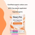 thumbnail image 5 of The Honey Pot 100% Organic Duo-Pack Regular-Super Tampons, 18 Ea, 5 of 6