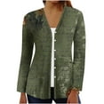 thumbnail image 2 of LOVZFMLL Cardigan for Women's Printed Long Sleeve Open Front Button Cardigan, 2 of 5