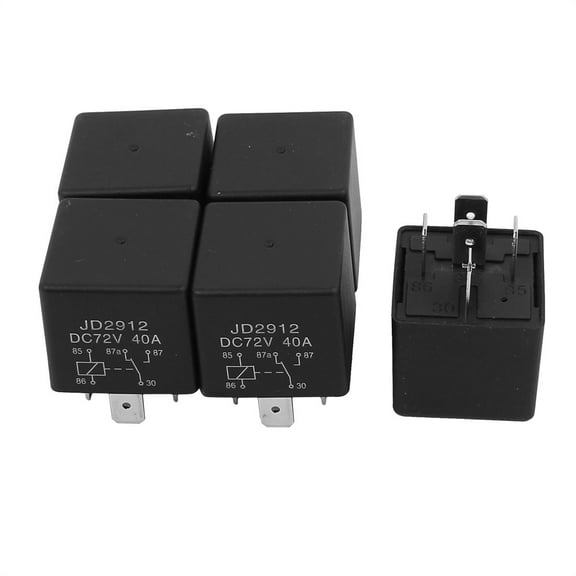 Unique Bargains JD2912 DC 72V Coil 40A 5 Pins SPDT Vehicle Car Security Power Relay 5pcs