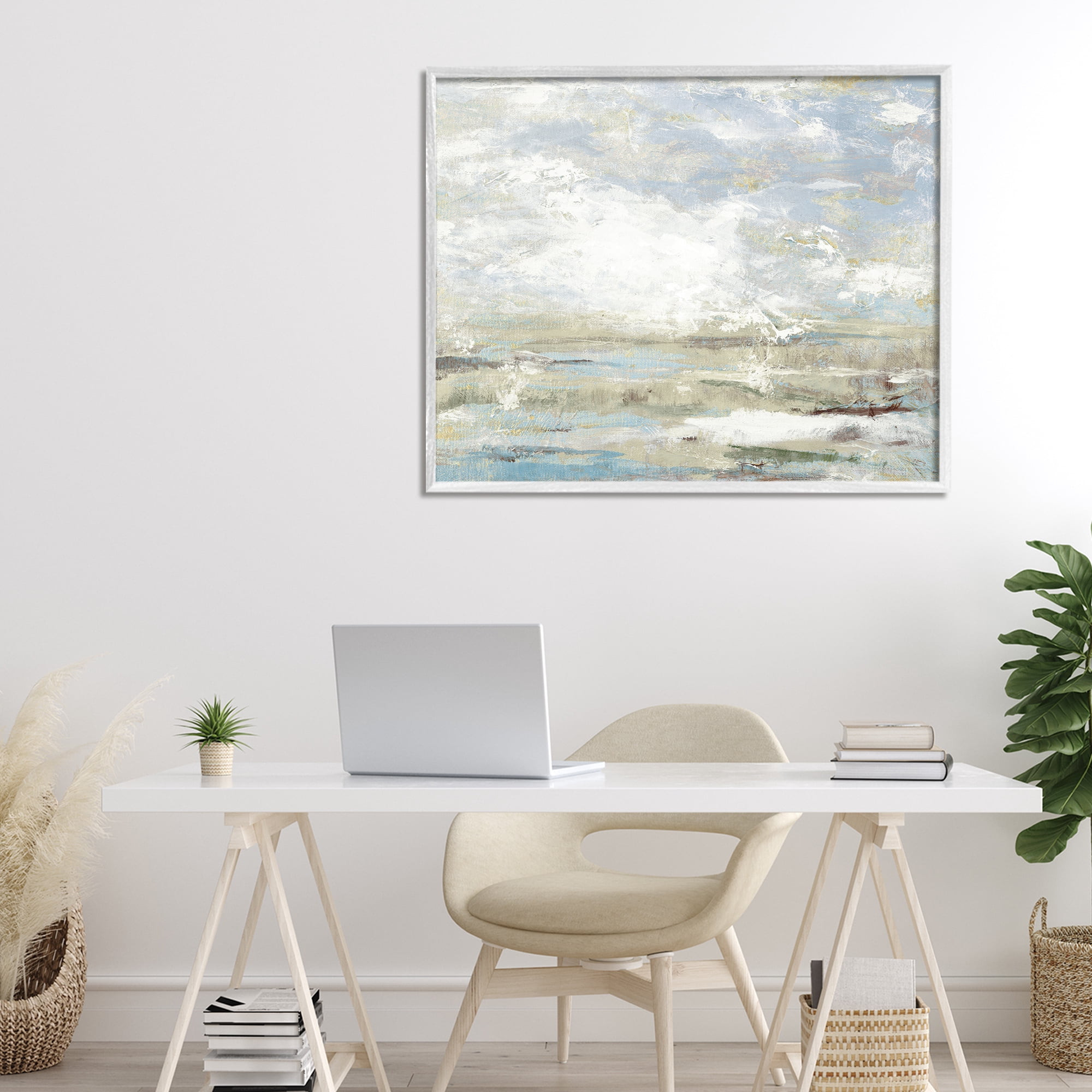 Stupell Industries Morning Mood Impression White Framed Giclee Art, design by Lanie Loreth