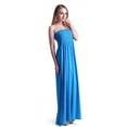 thumbnail image 2 of hde women's strapless maxi dress plus size tube top long skirt sundress cover up,large,blue, 2 of 4