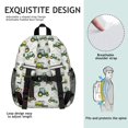 thumbnail image 5 of Tractor and Leaves White Pattern Backpack for School, Cute School Bag with Adjustable Shoulder Straps and Padded Back, 15"x11.42"x5.5", 5 of 5