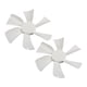 thumbnail image 1 of Scienceny 2 uds de plástico de 6 pulgadas de repuesto, aspas de ventilador de ventilación blancas, aspas de ventilación de repuesto Accesorios para vehículos recreativos, 1 of 6