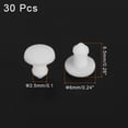 thumbnail image 3 of Uxcell Silicone Snap in Locking Hole Plugs for Kitchen Rubber Bulkheads Waterproof 2.5mm/0.1 Inch  White,Pack of 30, 3 of 6