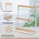 thumbnail image 4 of Soporte para joyas, soporte para collares, organizador de joyas, soporte colgante de madera blanco para collares, soporte para joyas, soporte para pendientes para collares, 4 of 5