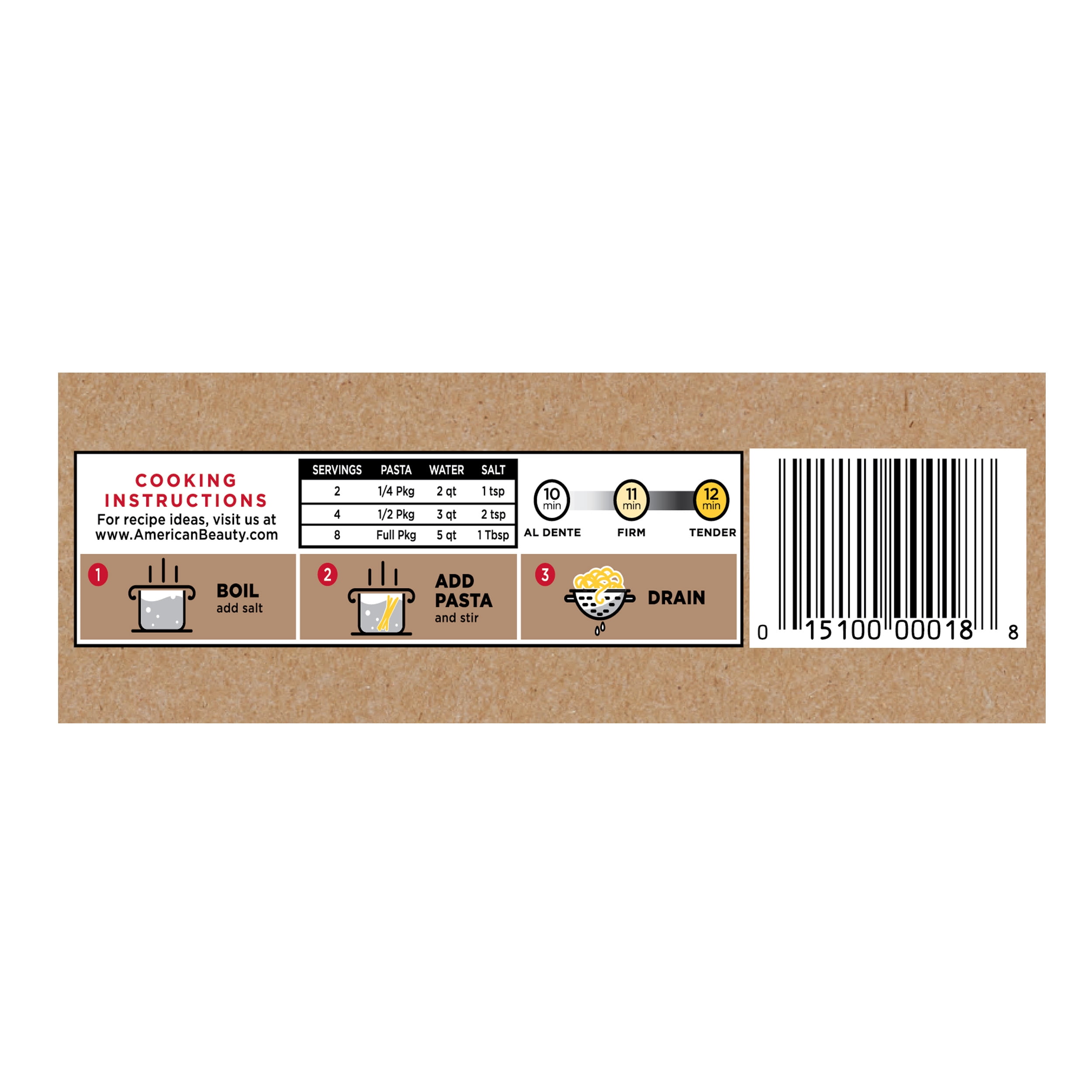 (5 pack) American Beauty 16 oz Spaghetti Pasta