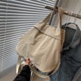 thumbnail image 4 of Bolso bandolera informal de nylon para gimnasio y ejercicio, bolso de hombro (beige) Likrtyny Para estrenar, 4 of 9