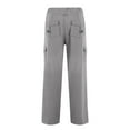 thumbnail image 5 of Flare Leggings for Women, Audhol Cargo Pants Women High Waisted Wide Leg Hiking Sweatpant Multi Pockets Work Outdoor Jogger Slack Y2K Clothes Stretch Cargo Pants Women Grey M, 5 of 6