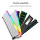 thumbnail image 2 of Ndcxsfigh Enfriador Del Radiador Del Disipador Térmico RAM ARGB 5 V Y 3 Pines para DDR2 DDR3 DDR4 DDR5 (plateado), 2 of 8
