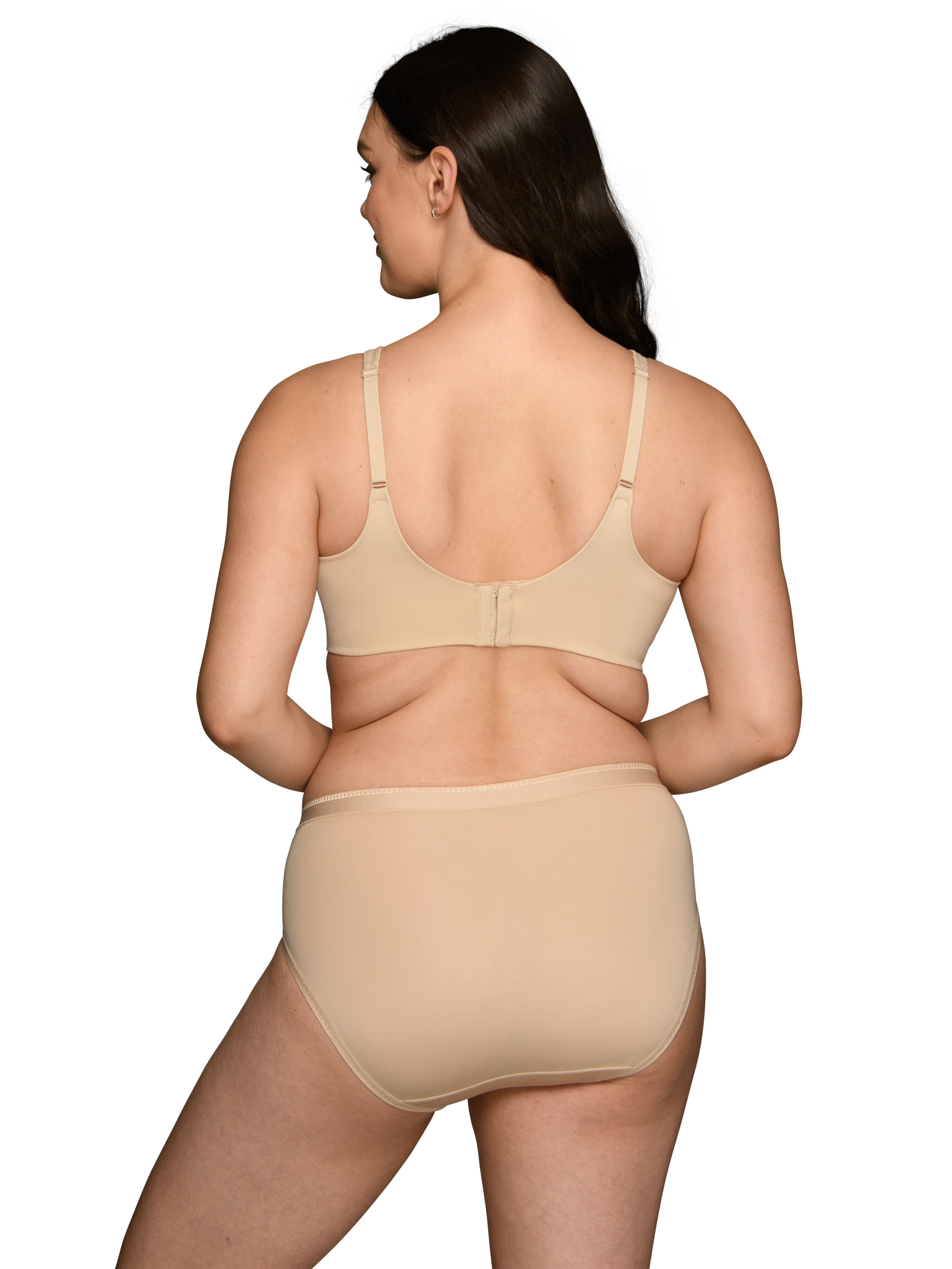 Vanity Fair Lingerie Women's Beauty Back Wireless Bra with Lift, Smoothing, Simple Sizing S-3XL, Style 72164
