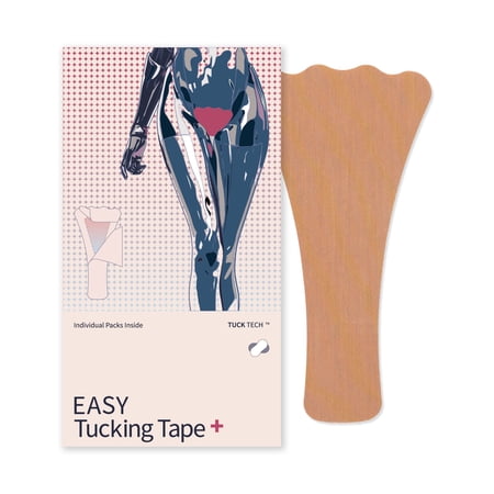 Tucking Tape Plus, Trans Women Tuck Kit, Tucking Underwear for Crossdressers, Drag Queens, 7 Pack