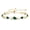 05-Emerald, variant on Sterling Silver Emerald Teardrop Tennis Bracelet for Women with May Birthstone and Adjustable Bolo Chain, Gold Plated