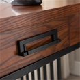 thumbnail image 4 of Leick Home Ironcraft Wood Coffee Table with Two Drawers and Lower Display Shelf, Burnished Oak, 4 of 6