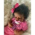 thumbnail image 5 of iCradle Sleeping Newborn Baby Dolls Girl 20 inches Black African American Reborn Baby Dolls Lifelike Babies Cloth Body Best Gift for Kids Age 3+, 5 of 7