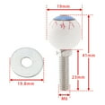 thumbnail image 2 of 2x Motorcycle Bike Plastic Eyeball License Plate Bolt On Screw On Frame Nut, 2 of 10