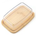 thumbnail image 3 of Juego de utensilios de cocina de almacenamiento de mantequilla de caja de mantequilla, madera, 3 of 4
