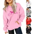 thumbnail image 2 of MUXiin Girls Hoodies Size 8,Children's Hoodie Girls Horse Motif Personalised Girls Gifts with Name and Horse Fall Clothes,6-7 Years,Red, 2 of 4