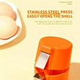 thumbnail image 4 of Egg Shell Opener, 2026 Upgraded Egg Shell Cutter, Handheld Egg Opener for Hard Boiled Eggs, Egg Cracker Tool for Raw Eggs, Stainless Steel Eggshell Breaker Egg Shell Cutter (1, Orange), 4 of 6