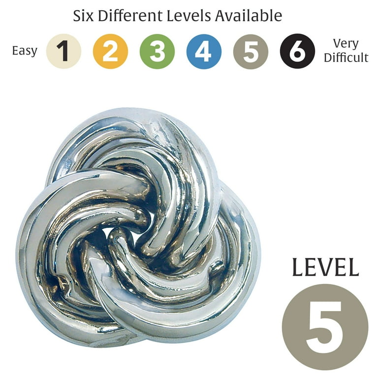 BePuzzled, Vortex Hanayama Metal Brainteaser Puzzle Level 5 Ages