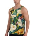 thumbnail image 2 of Pofeuu Tropical Floral Jungle Print Men's Workout Tank Tops Sleeveless Muscle Gym Shirt Quick Dry-4X-Large, 2 of 7