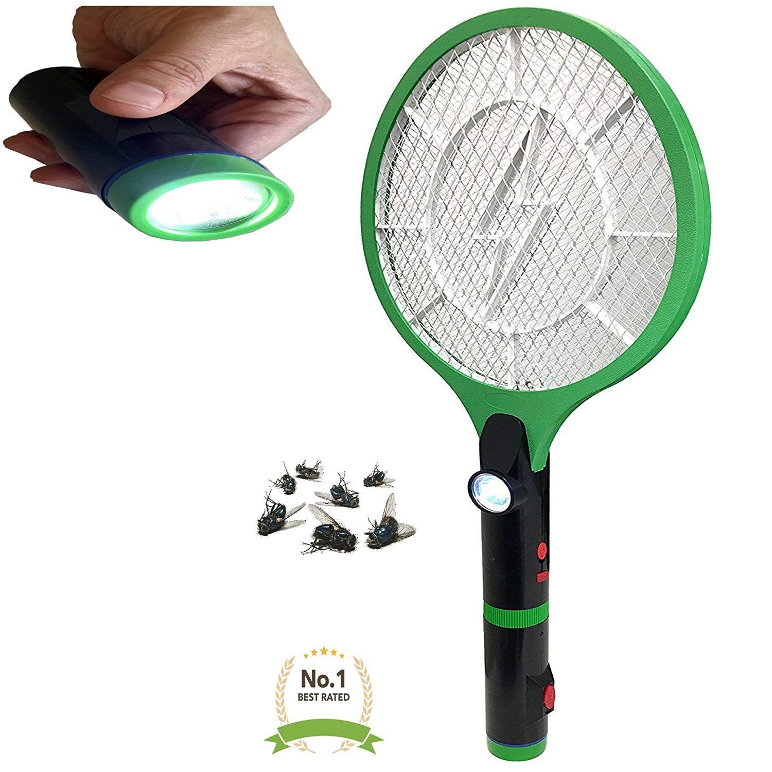 Mosquito 2 in 1 Lightweight Electric Bug Zapper LED Flashlight No