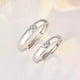 thumbnail image 3 of Anillos de Promesa Plata Fina 925 Corazon Parejas Compromiso, 3 of 5