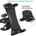thumbnail image 4 of Microphone Music Stand Tablet Mobile Phone Holder Heavy Duty Bracket For 3.5-13.5 Inch Pho, 4 of 5