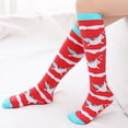 thumbnail image 2 of Girls Knee High Socks Cartoon Animal Print Cotton Over Calf Socks Long Tall Boot Socks Cute Socks, 3-12 Years, 2 of 8