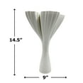 thumbnail image 2 of Bergamo Art 15 Inch Tall White Ceramic Abstract Vase in White in White, 2 of 4