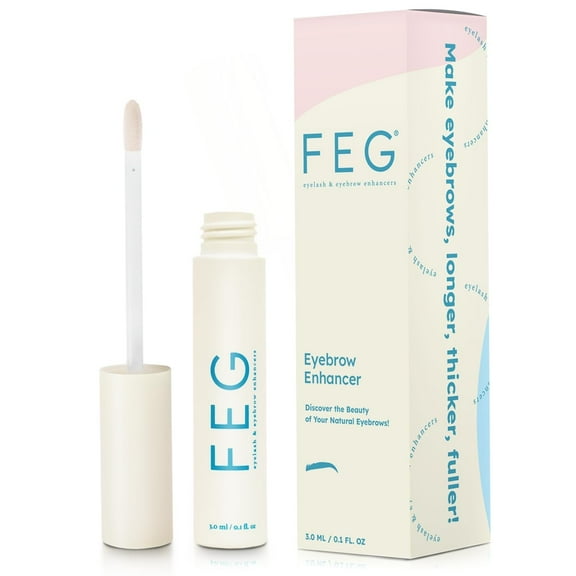 FEG Eyebrow Enhancer Serum for Thicker Brows | Natural Brow Enhancing Serum for Growing and Thickening Eyebrows | Stimulates Natural | 3ml | Single Pack