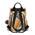 thumbnail image 2 of Travel Backpack for Women Large Capacity College Bags Multi-pocket Casual Daypacks 15 Inch Carrots with Leave and Dots, 2 of 7