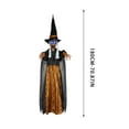 thumbnail image 3 of Motion-Sensing Halloween Witch - Flashing Eyes Scary Sound Effects Outdoor Yard Decor Indoor Party Prop Spooky Animatronic Gift Decor(A), 3 of 9