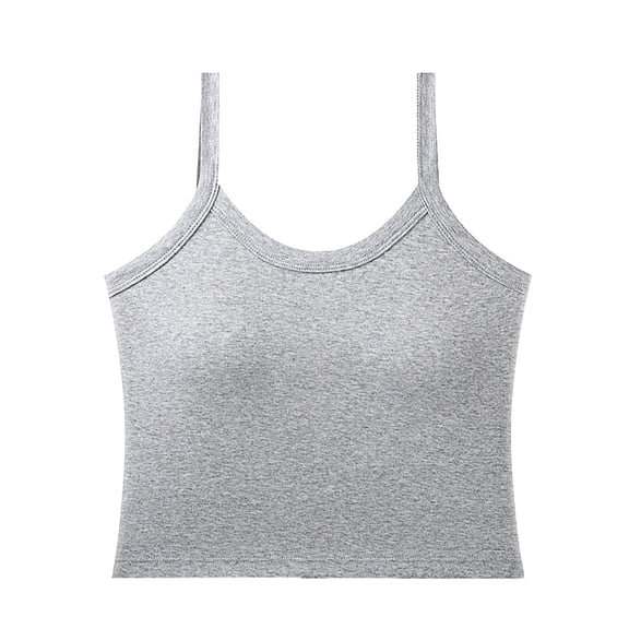 Womens Loose Fit Casual Tank Tops for Women Scoop Neck Top Going Out Basic Built In Cup Bra Summer Tops Layering And Everyday Wear