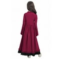 thumbnail image 2 of iiniim Big Girls Medieval Princess Dress Renaissance Gothic Vampire Queen Bell Long Sleeve Party Gown Mahogany 10, 2 of 7