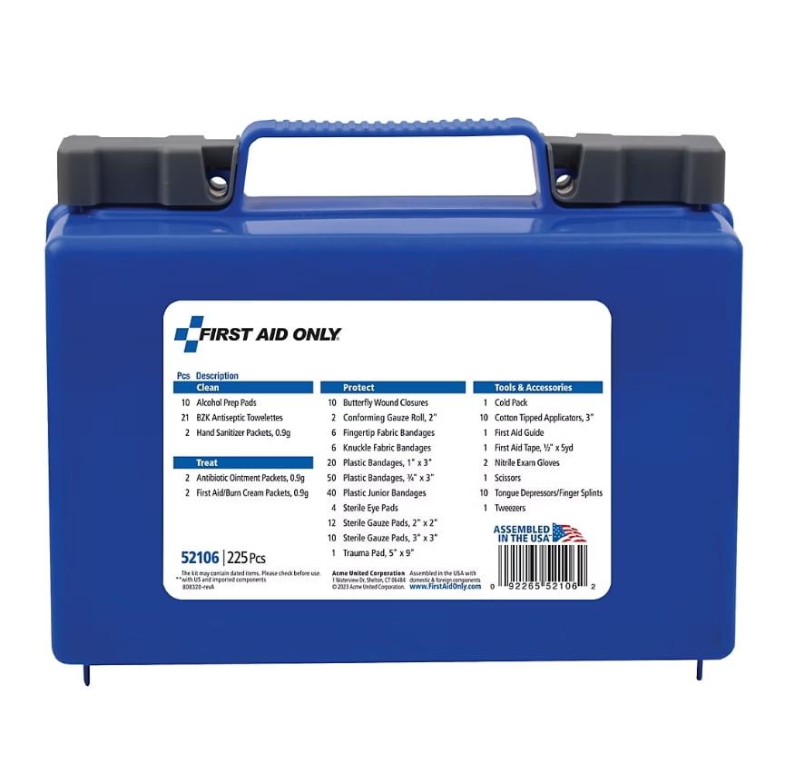 First Aid Only 225-Piece First Aid Kit